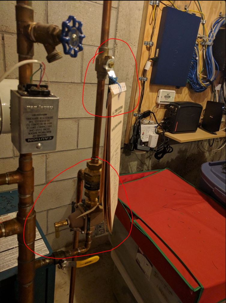 water draining from boiler, hot water tank leak? Handyman WIRE